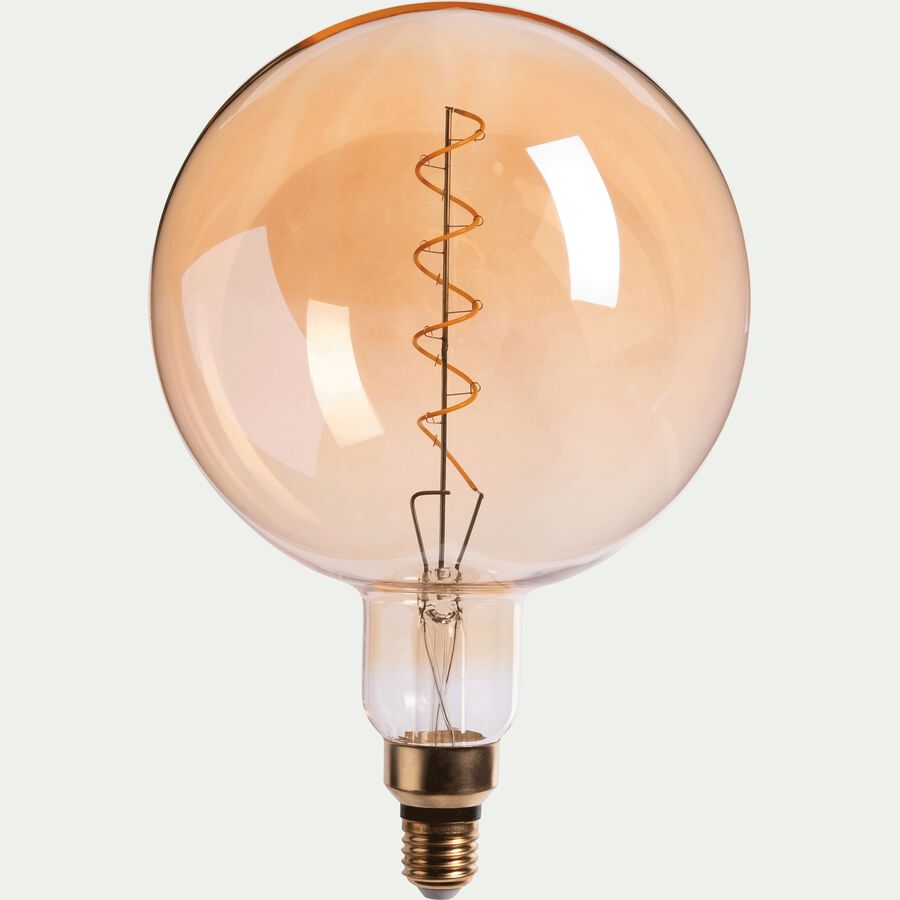 Ampoule décorative LED géante ambre D20cm culot E27-GLOBE