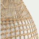 Vase tressé en jonc de mer et bambou - naturel D26xH51cm-PLANIA