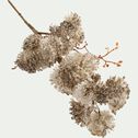Branche décorative pailletée - blanc h52-VATH