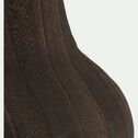 Vase bouteille en bois de paulownia - marron H21cm-MAEVA