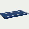 Drap de plage rayé en coton éponge - bleu encre 100x180cm-RAMATUELLE