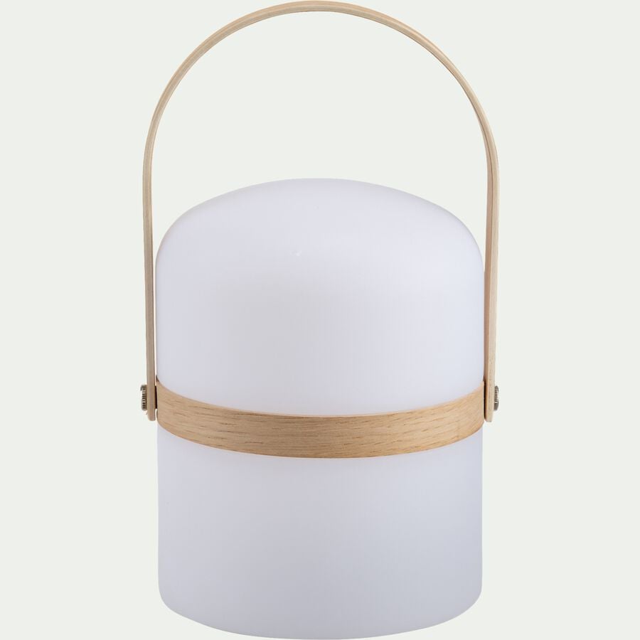 Lampe à poser extérieur nomade - H26,50xD14,50cm blanc-NOMAD