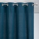 Rideau à œillets en coton 140x250cm - bleu figuerolles-CALANQUES