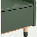 Banc de rangement en bois - vert L65xl35xH57 cm-DOTS