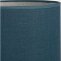 Abat-jour cylindrique en coton D40cm - bleu figuerolles-MISTRAL