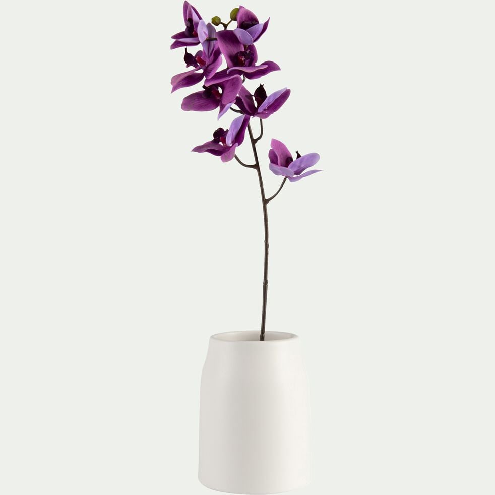 Vase simple en céramique - blanc ventoux H16cm-LOZA