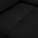 Canapé 2 places convertible en tissu avec accoudoir 15cm - gris anthracite-MAURO