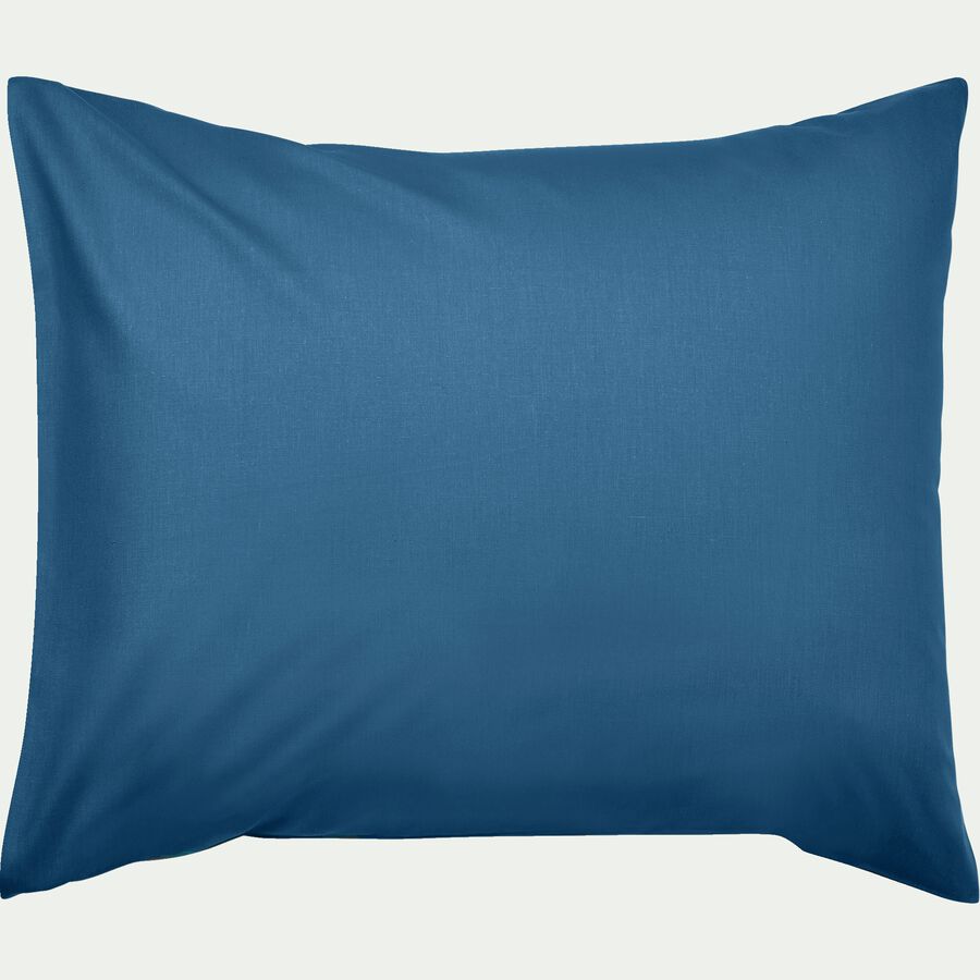 Taie d'oreiller bébé en coton 35x45cm - bleu figuerolles-CALANQUES