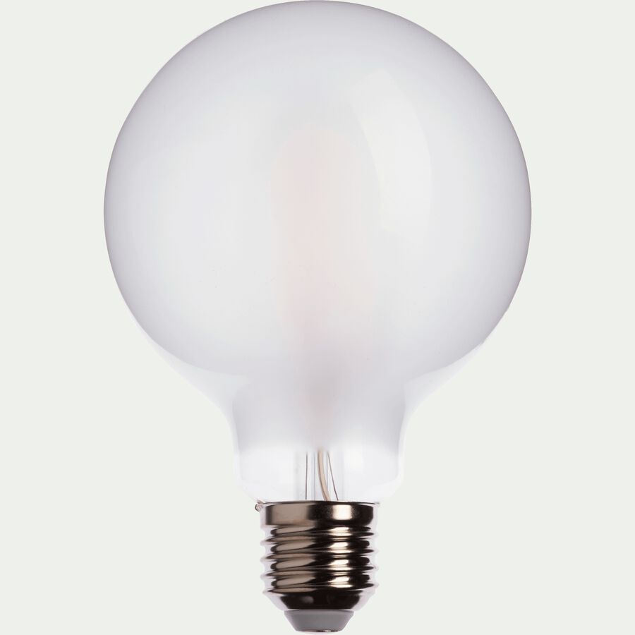 Ampoule LED verre dépoli D9,5cm culot E27-GLOBE
