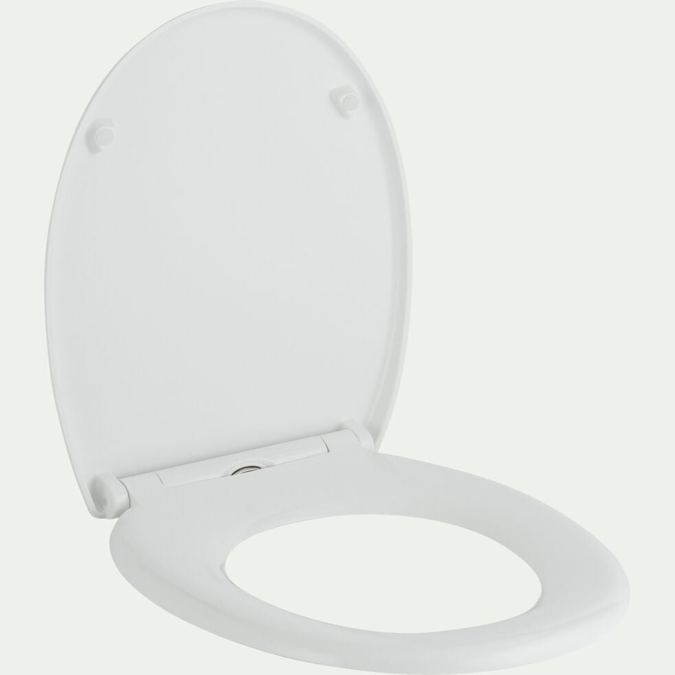 Abattant wc thermodur en plastique - blanc-NILO