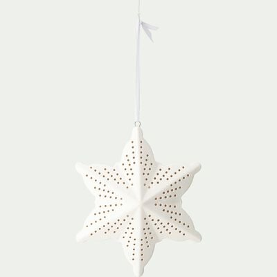 Suspension étoile - l11,5XH10,4cm blanc-PARAS