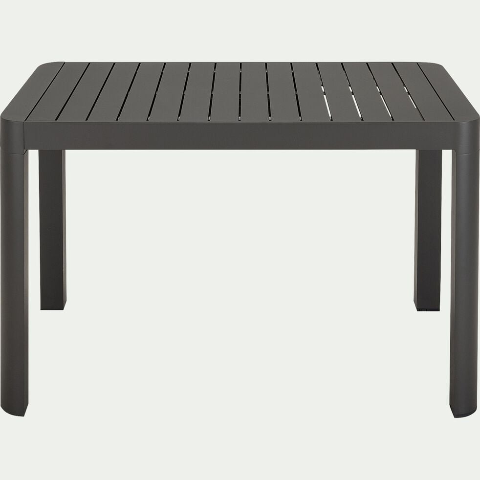 Table de jardin extensible en aluminium - gris ardoise (4 à 6 places)-BALCONY