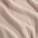 Couvre-lit en gaze de coton - beige alpilles 180x230cm-TESSALY