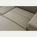Canapé d'angle réversible et convertible en tissu - beige roucas-ORIGANO