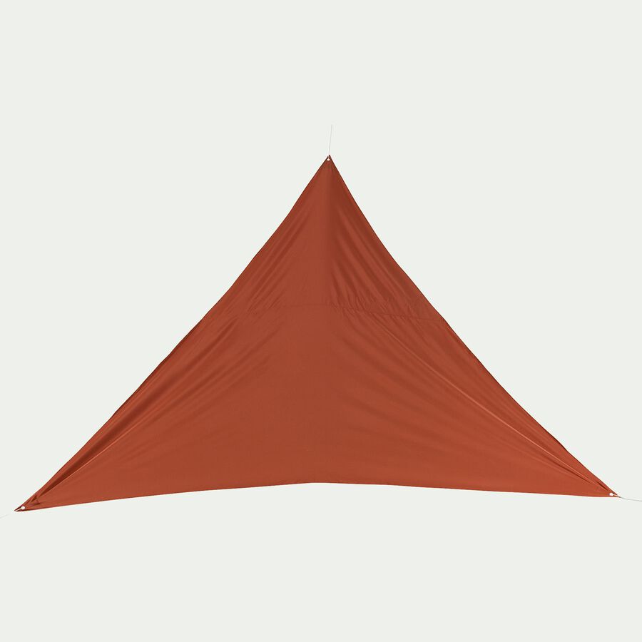 Voile d'ombrage triangle 3,6m - rouge rustrel-Rosa