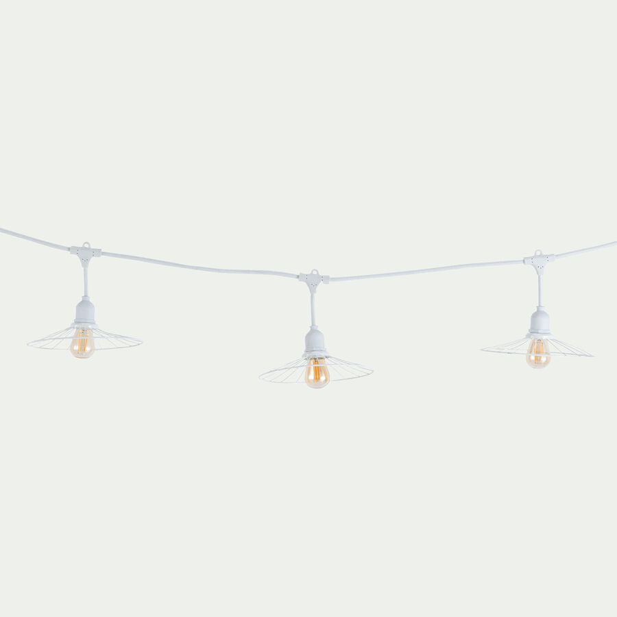 Guirlande lumineuse à led en acier - blanc l6m-CHIC