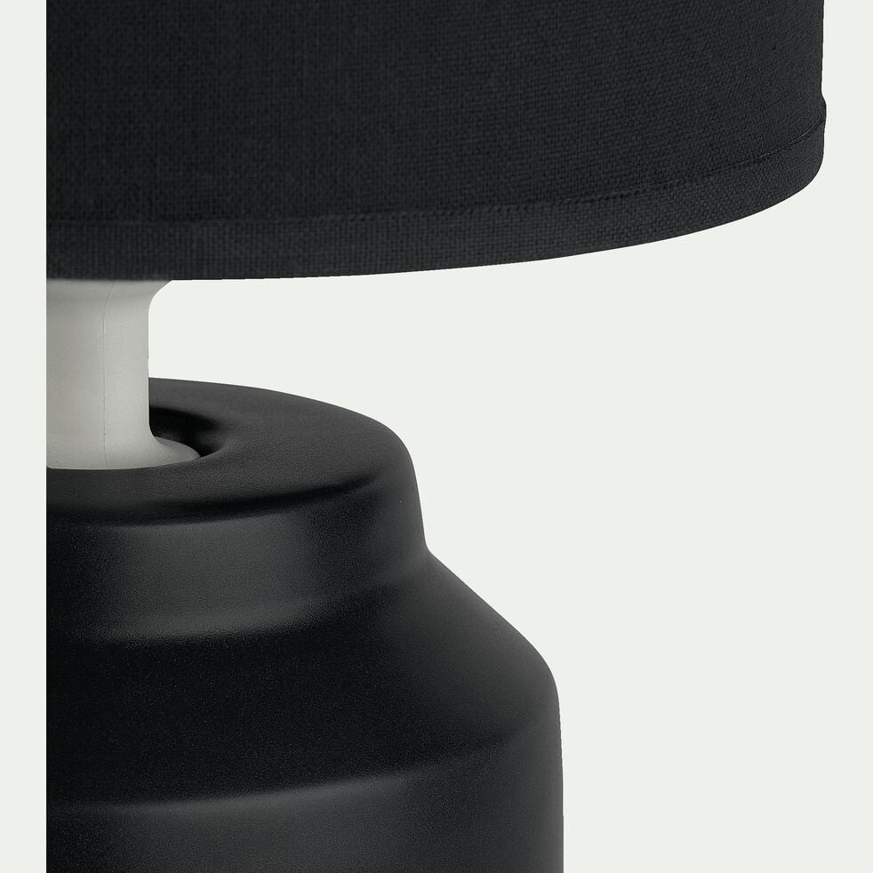 Lampe à poser en céramique noir H29cm-RODRIG