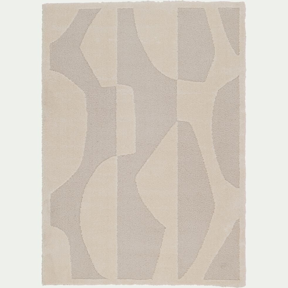 Tapis à motifs abstraits - beige 160x230cm-MIRA