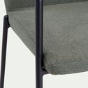 Chaise en tissu avec accoudoirs - vert cèdre-JASPER