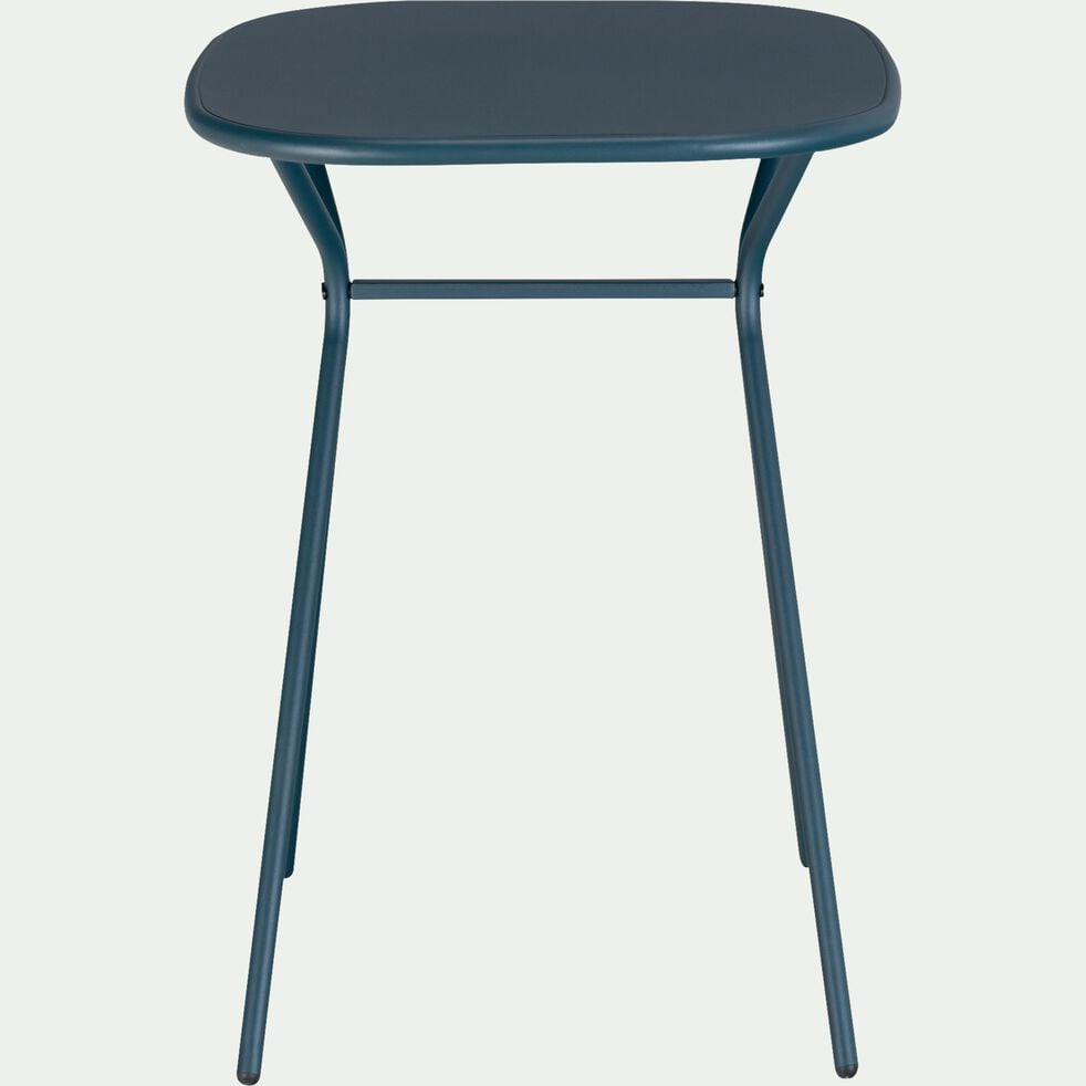 Table de jardin en acier - bleu figuerolles (2 à 4 places)-RICARDO