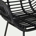 Chaise de bar en rotin - noir h66cm-MILOU
