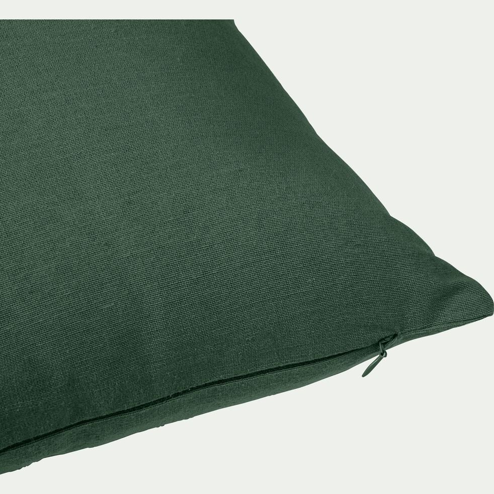 Coussin en coton - vert cèdre 40x60cm-CALANQUES