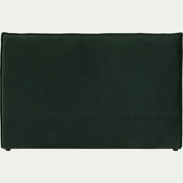 Tête de lit rectangulaire en velours - vert cèdre L175cm-AELIS