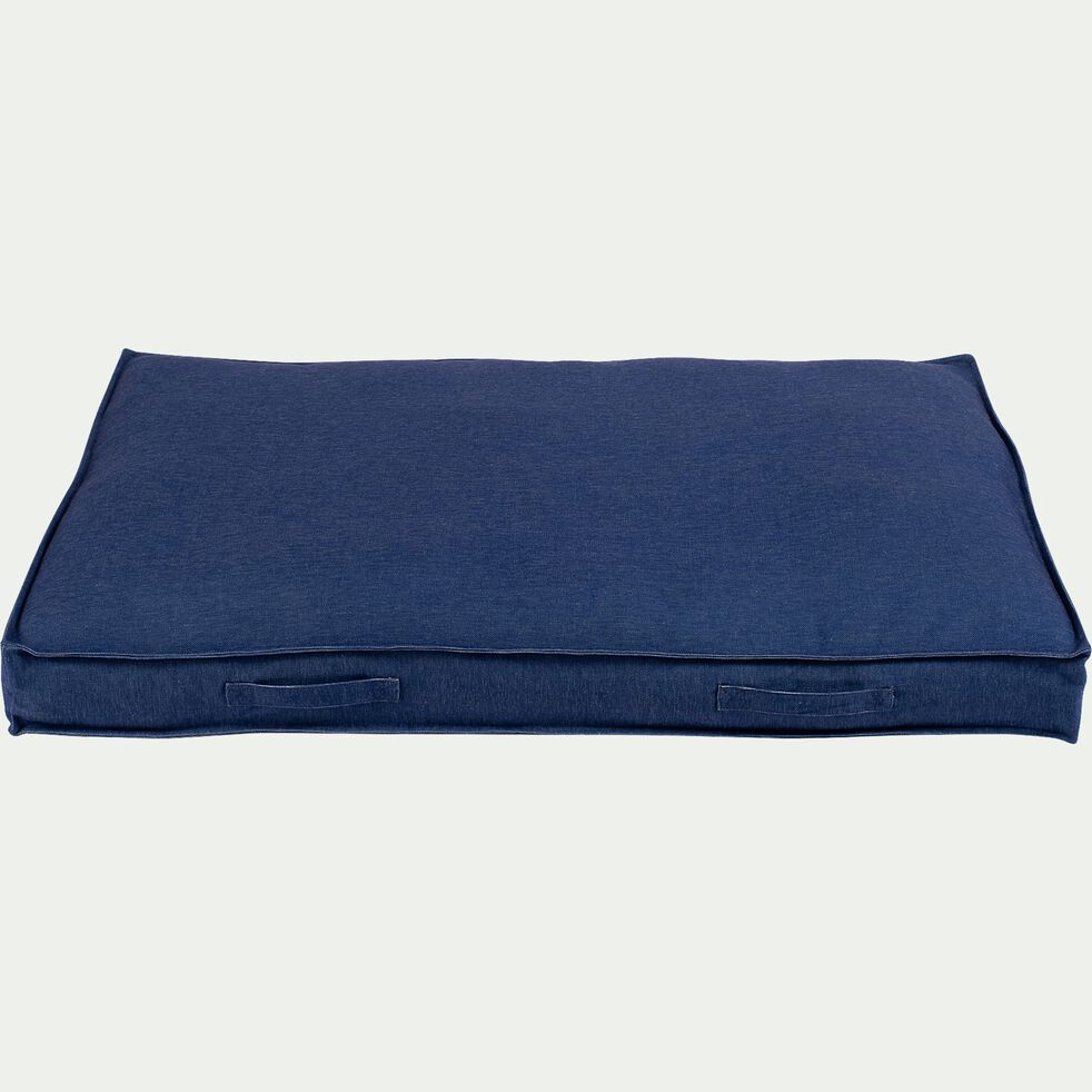 Coussin pour palette en tissu 80x120cm - bleu encre-PAOLI