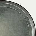 Assiette plate en grès D27,5cm - vert-XYLANE