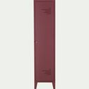 Armoire 1 porte en acier - rouge sumac H200cm-LOFTER