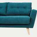 Canapé d'angle fixe gauche en velours - vert-ICONE