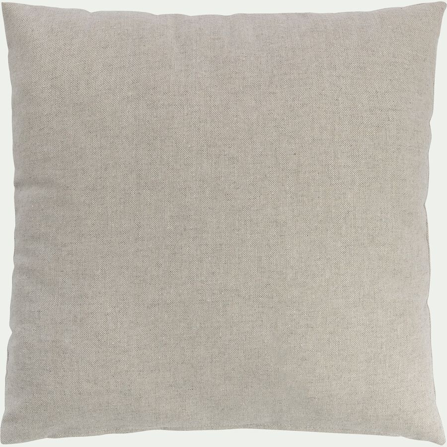 Coussin chambray en polyester - gris clair 45x45cm-CORBIN