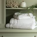Lot de 2 serviettes invité qualité hôtelière en coton - blanc 30x50cm-Riviera