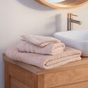 Drap de bain bouclette en coton - rose grège 100x150cm-Noun