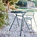 Table de jardin en acier - bleu figuerolles (2 à 4 places)-RICARDO