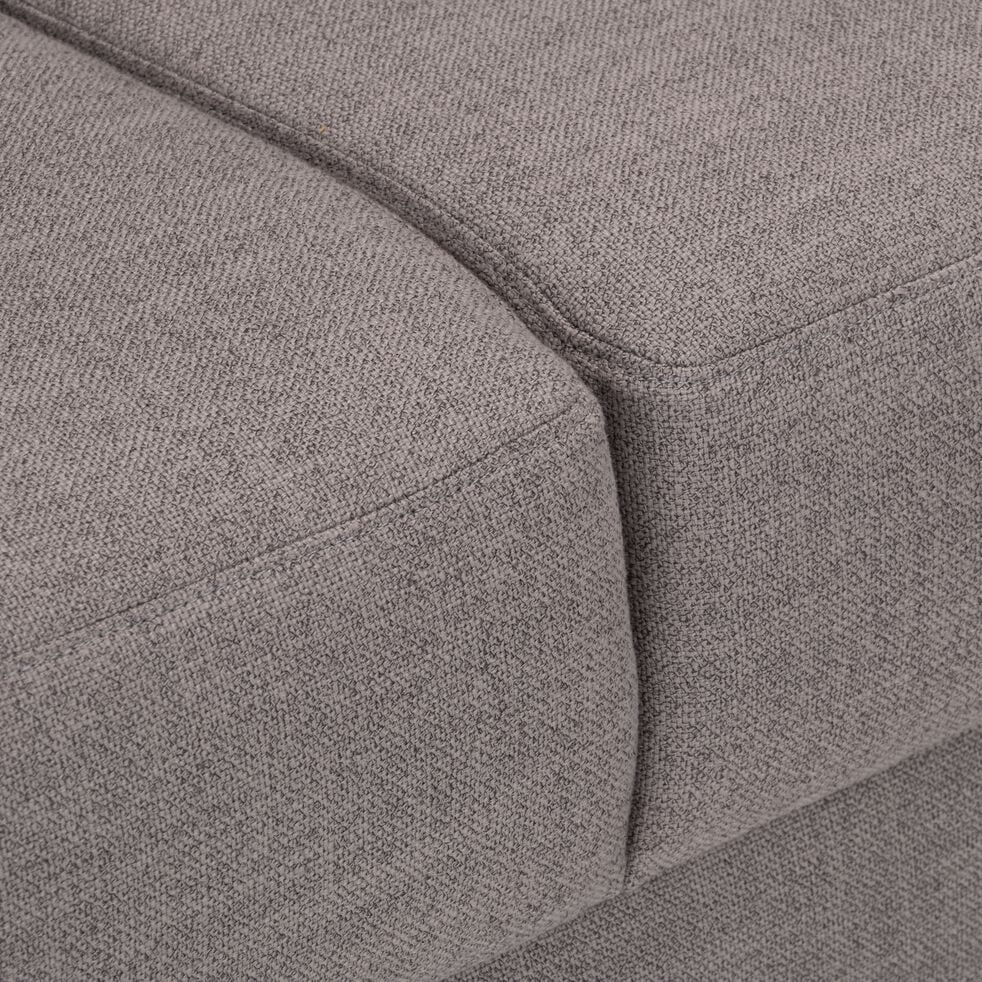 Canapé d'angle réversible convertible en tissu - gris borie-HONORE