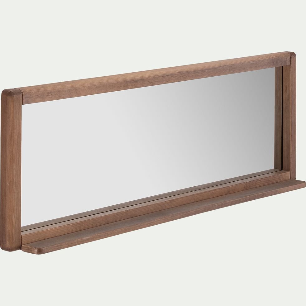 Miroir rectangulaire de salle de bain en pin L120cm - naturel-CRUZ