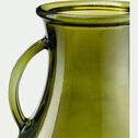 Vase amphore en verre recyclé - vert D20xH32cm-AKHDAR
