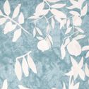 Housse de couette 240x220cm et 2 taies d'oreiller 63x63cm en coton - motifs feuilles de grenadier blanches-ELVIRA