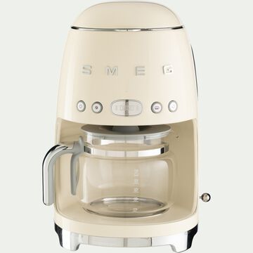 Machine à café filtre SMEG en inox - beige crème 1,4L-SMEG
