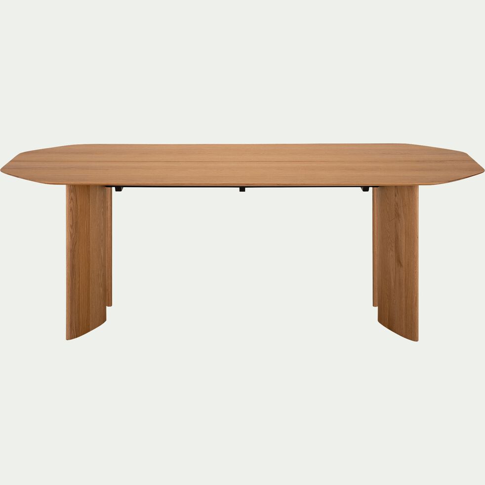 Table de repas ovale fixe en bois - bois clair (8 à 10 places)-BEAUMES