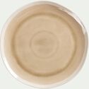 Assiette plate en grès D27,5cm - beige alpilles-LEZARDI