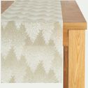 Chemin de table en tissu intissé à motif forestier - taupe 28x400cm-FOREST