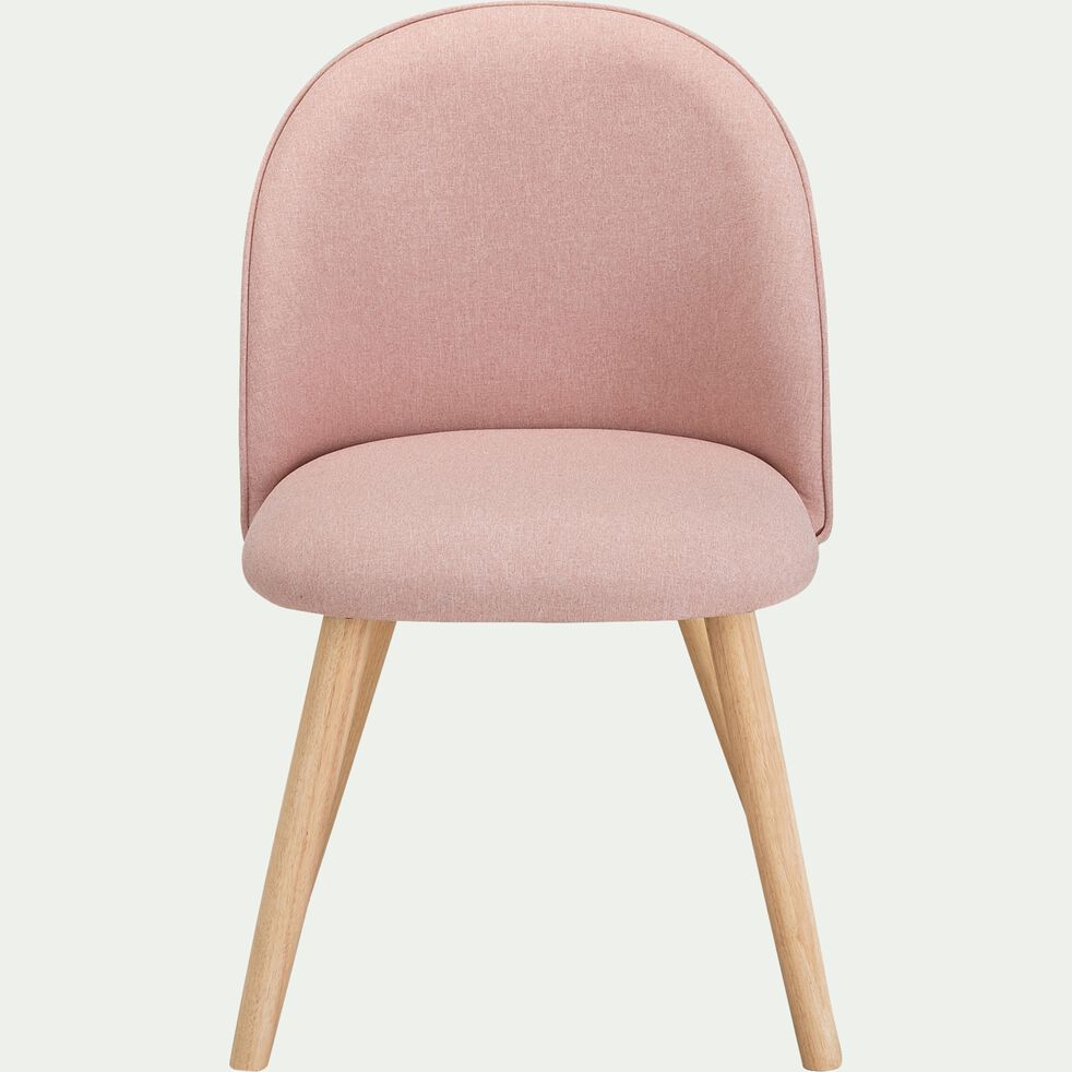 Chaise rétro en tissu - rose rosa-GAROS