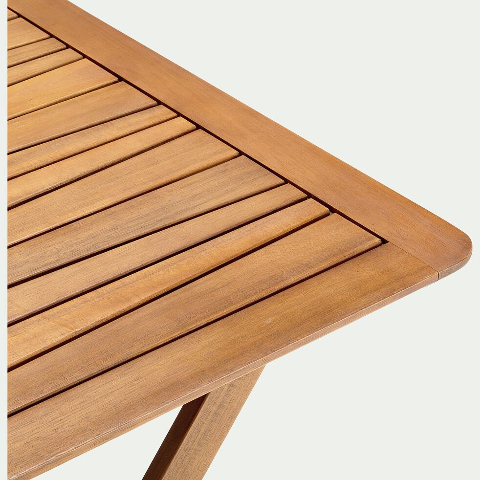 Raiva Table pliante de jardin extérieur en bois carré 80x80cm
