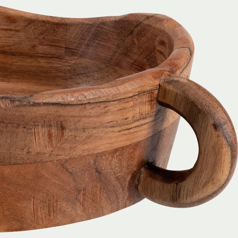 Coupe décorative en bois d'acacia D24cm - naturel-MANITA