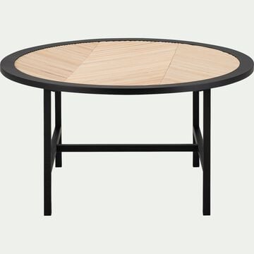 Table basse en bois - noir-TANU