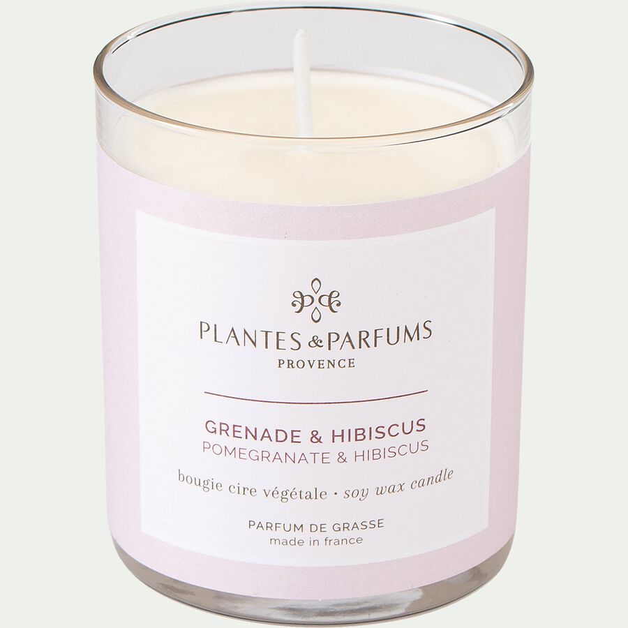 Bougie parfumée grenade hibiscus - 180g-MANON