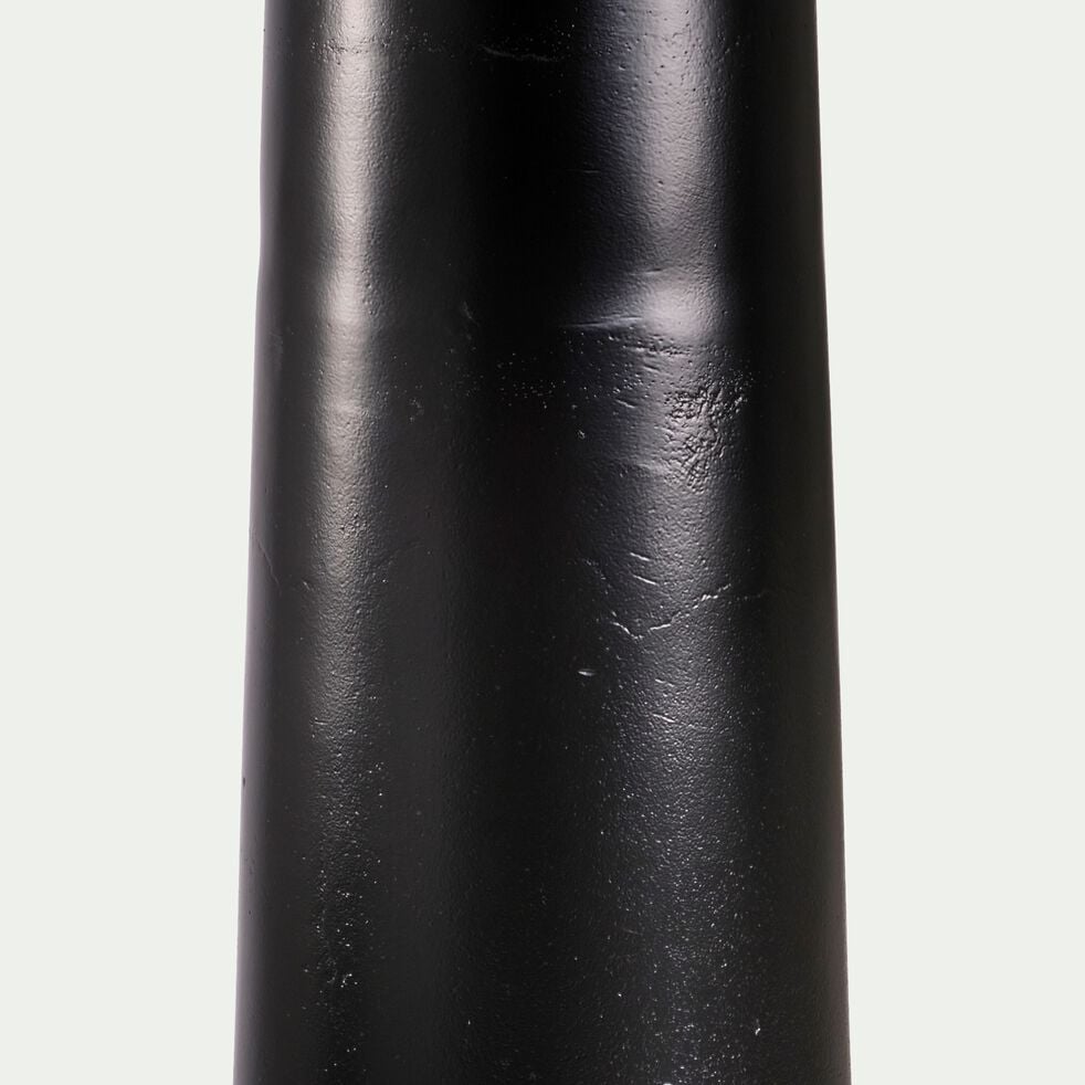 Pied de lampadaire électrifié en aluminium H162cm - noir-ESTEVE