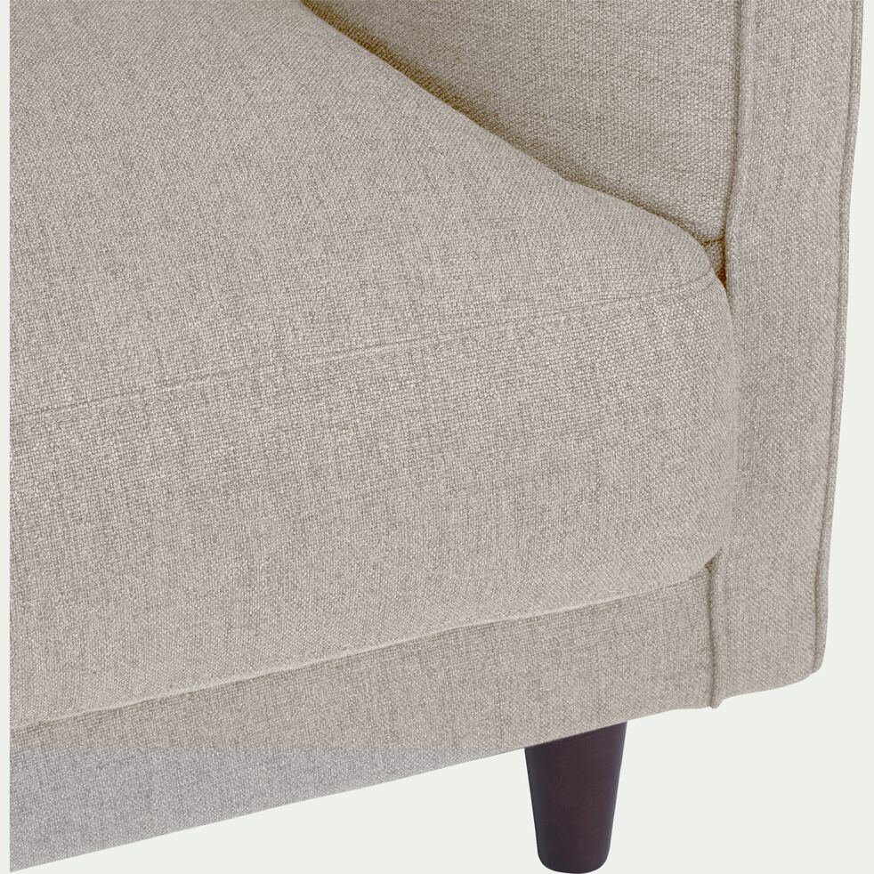 Canapé d'angle droit convertible en tissu joint - gris borie-LENITA